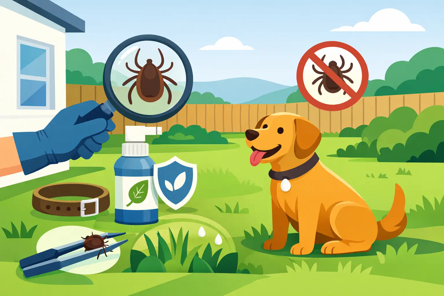 How to Protect Dogs From Ticks in Yard
