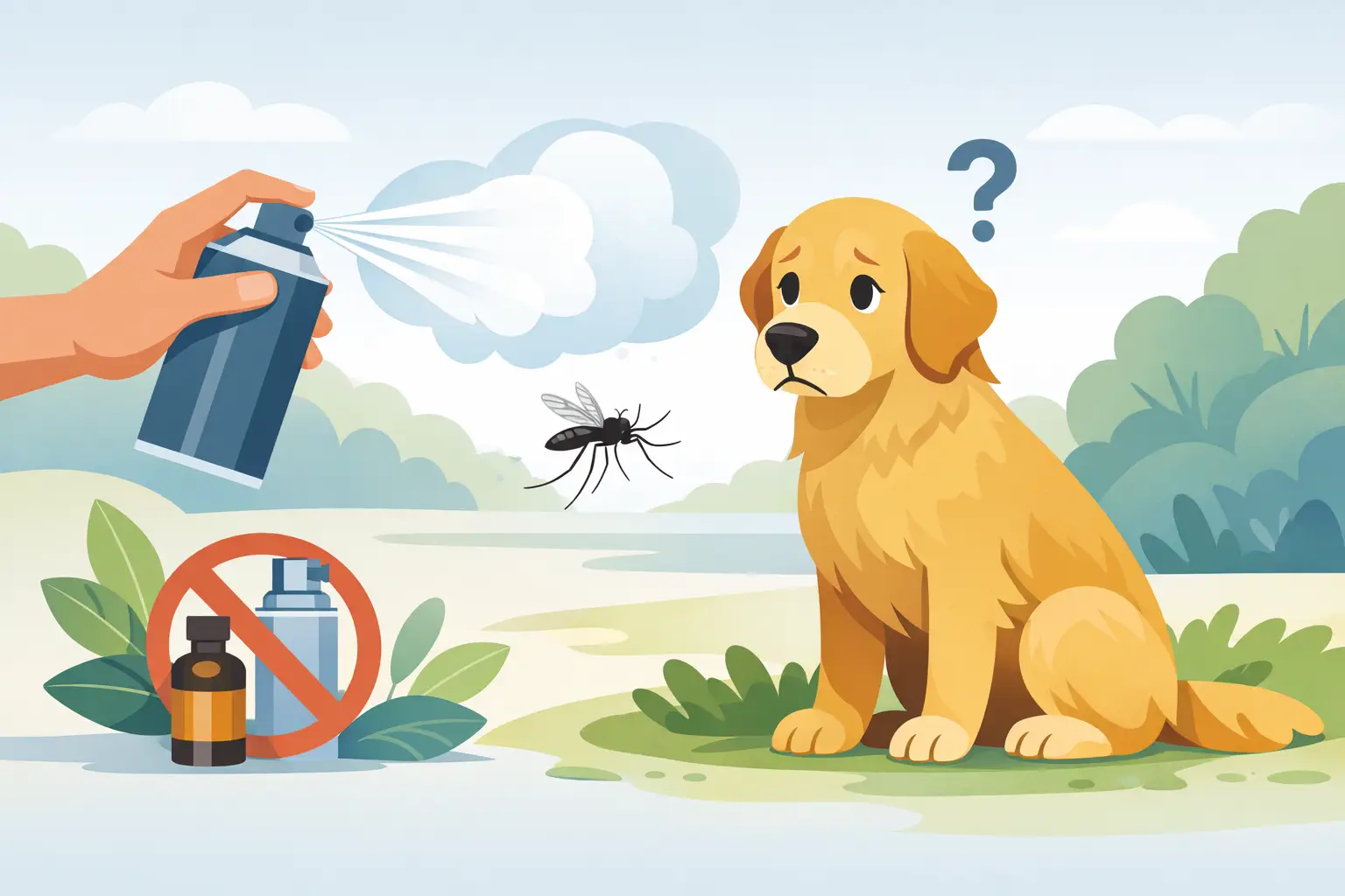 Can Mosquito Spray Harm Dogs?