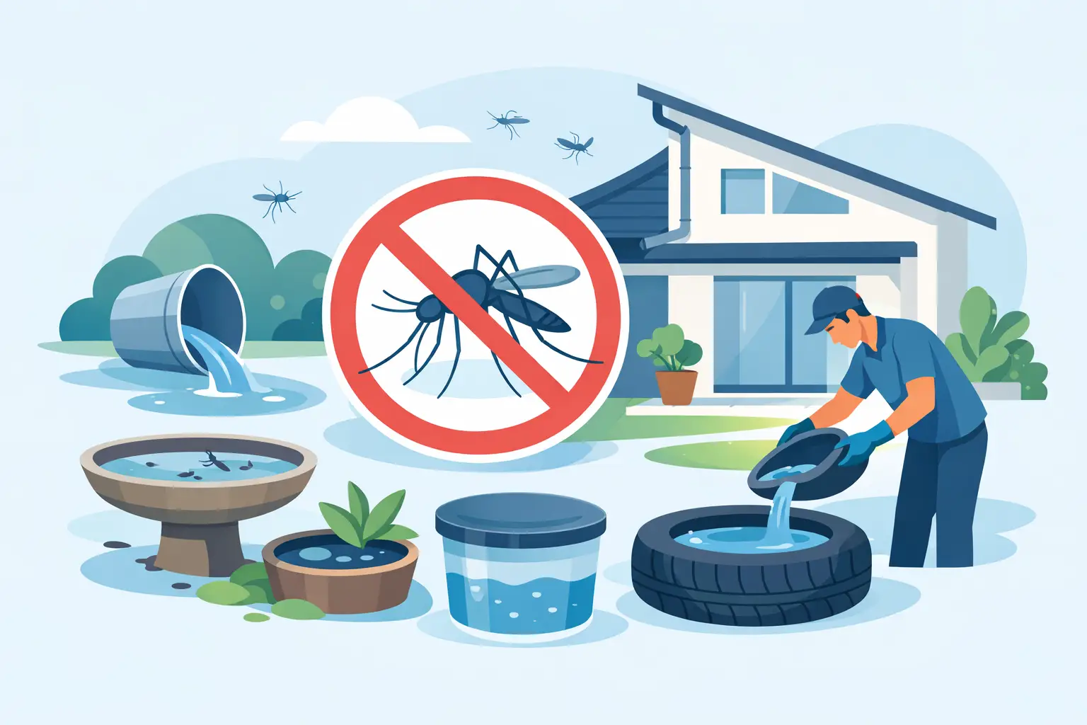 How to Stop Mosquito Breeding at Home