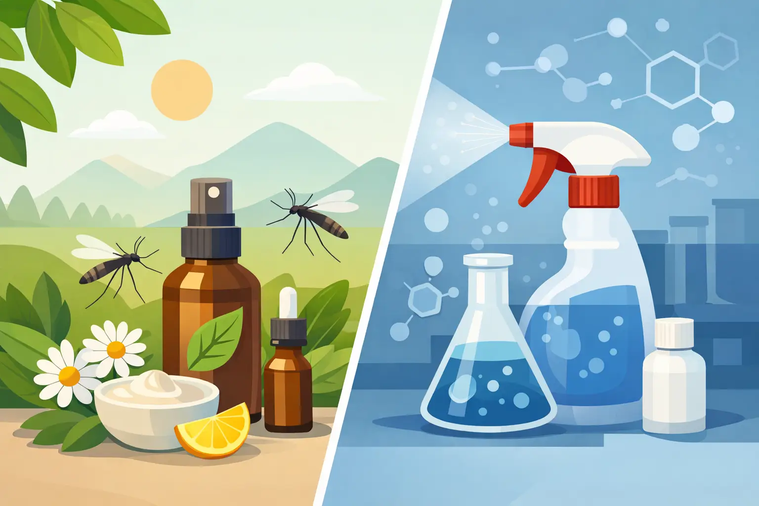 Natural vs Synthetic Mosquito Treatment