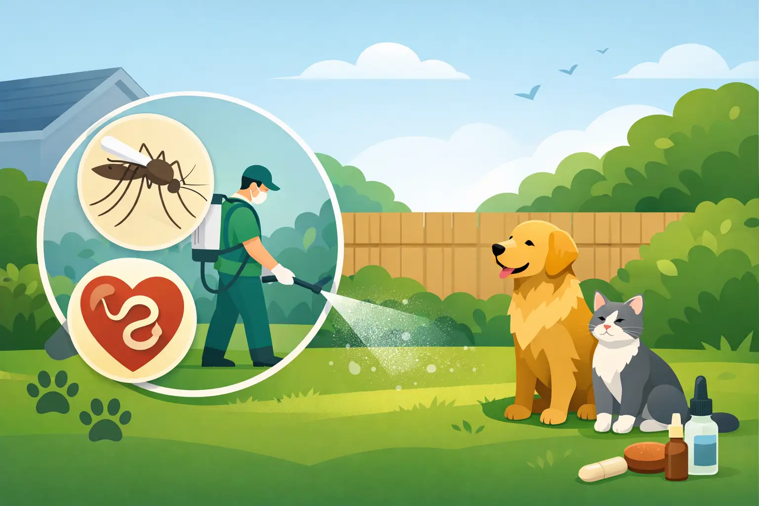 Heartworm Prevention Yard Treatment for Ontario Pets