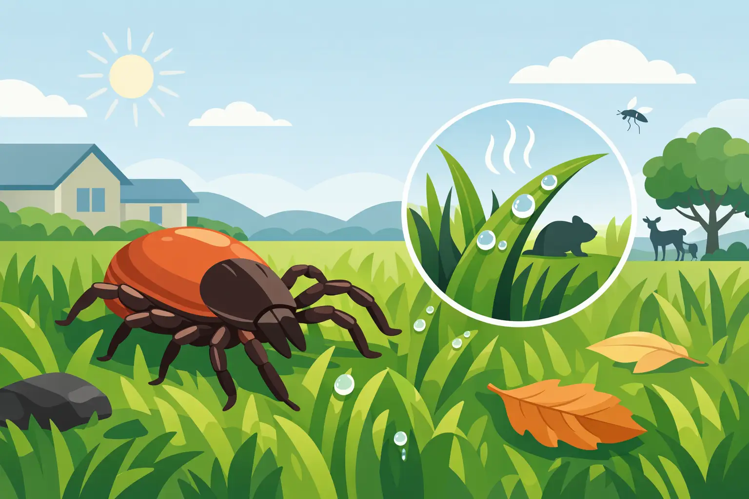 What Attracts Ticks to Lawns?