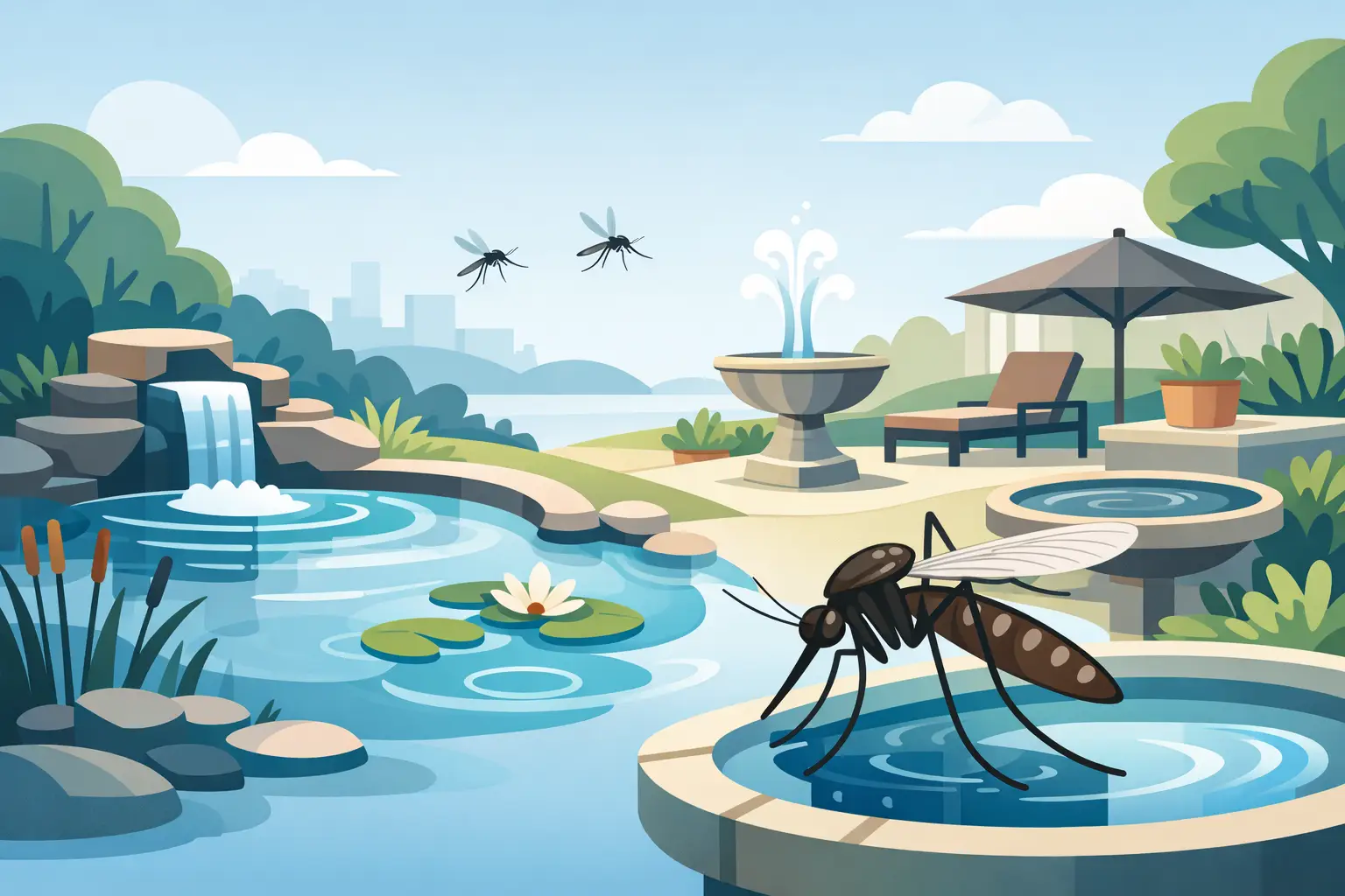 Mosquito Concerns Near Water Features Explained