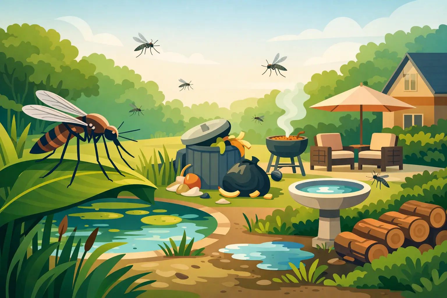 What Causes Mosquito Infestations Around Your Yard?