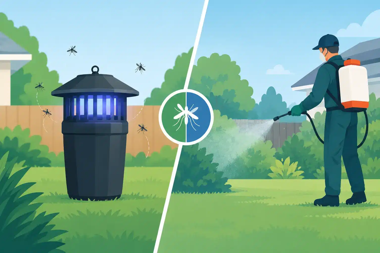 Mosquito Traps Versus Yard Spraying Compared
