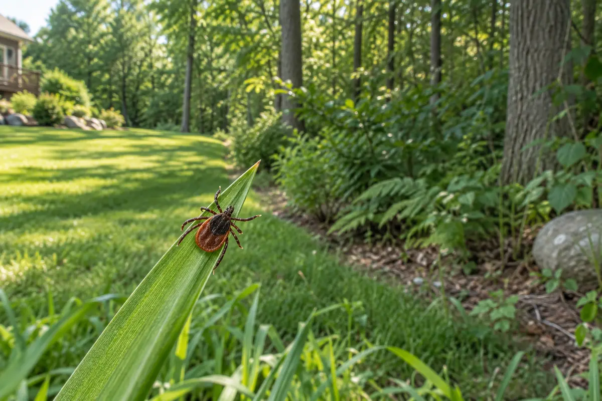 Tick control service for yards and property edges