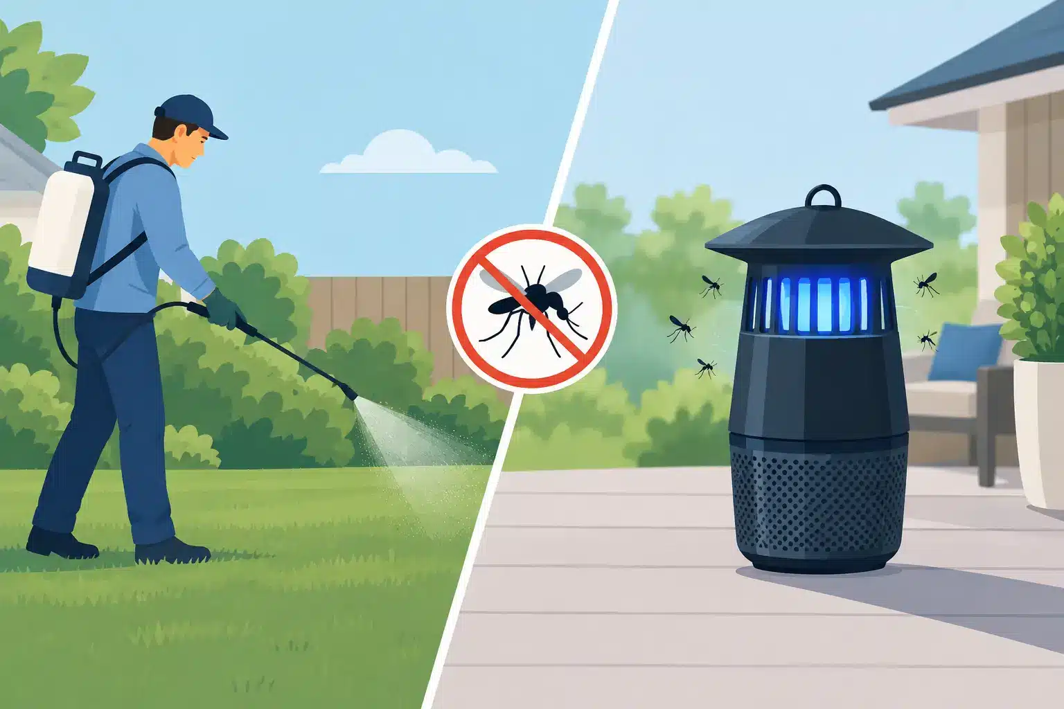 Yard Spray Versus Mosquito Traps: Which Works?